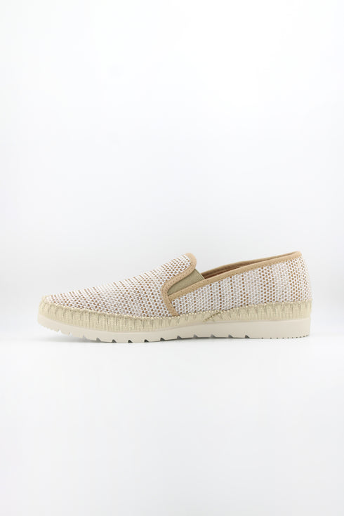 Verbenas Men Perforated Slip-On Loafers with Braided Trim